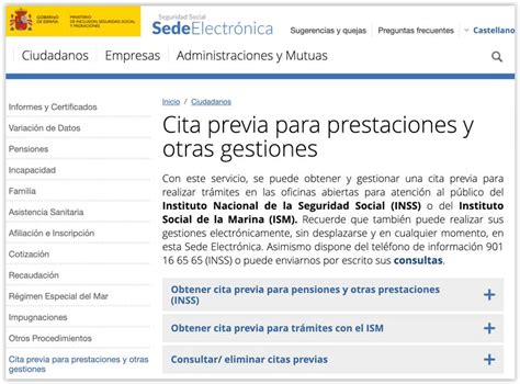 Cita Previa Seguridad Social C Mo Solicitar La Cita Previa Ss