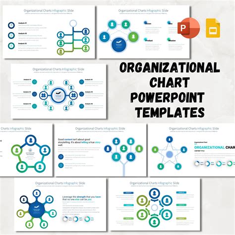 Organizational Chart Powerpoint Fully Editable Templates - Etsy