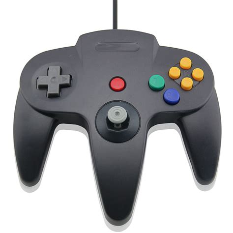 IRIS Pad Przewodowy Kontroler Gamepad Do Konsoli Nintendo 64 N64 Czarny