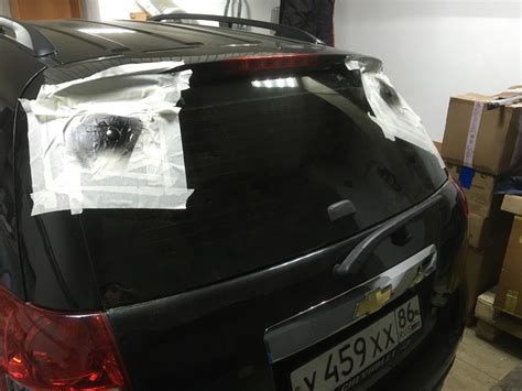 Покрасил накладку переднего бампера и болты заднего стекла — Chevrolet ...