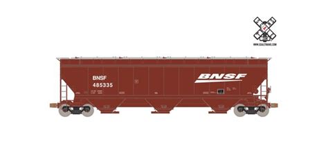 Operator HO Scale Gunderson 5188 Covered Hopper, BNSF