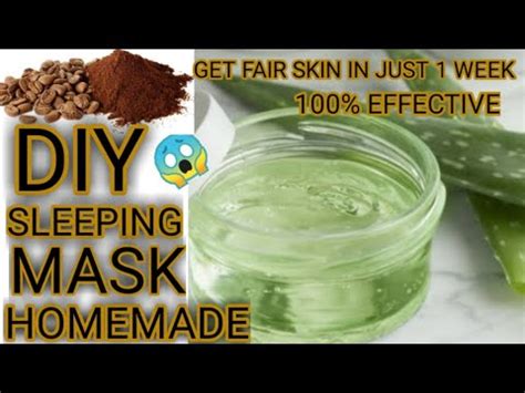 DIY Overnight Aloe Vera Face Mask For Clear Bright And Glowing Skin