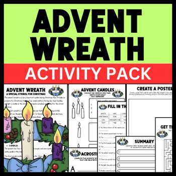 Advent Wreath Christmas Activities Pack - Decemeber -NO PREP | Made By ...