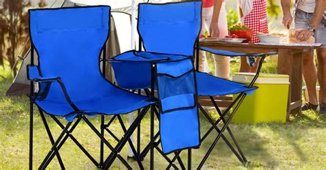 Portable Double Camping Chair w/ Umbrella & Cooler Just $59.99 Shipped ...