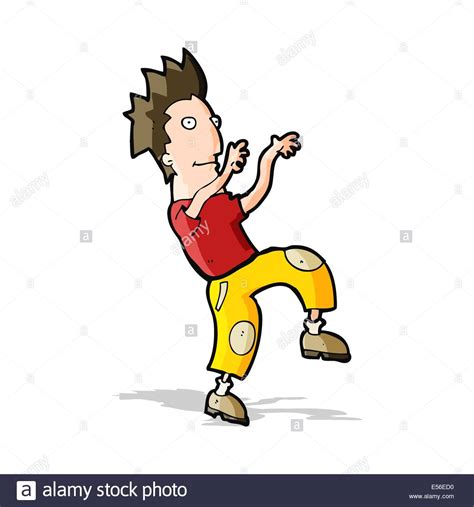 cartoon happy man doing funny dance Stock Vector Image & Art - Alamy