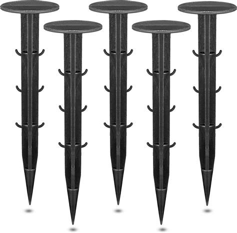 Plastic Stakes Black Multi Functional Yard And Garden Stakes Plastic