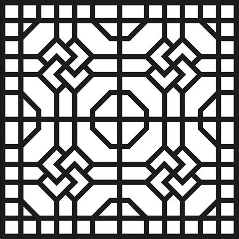 Living Room Seamless Floral Lattice Stencil Pattern For Laser Cut Free