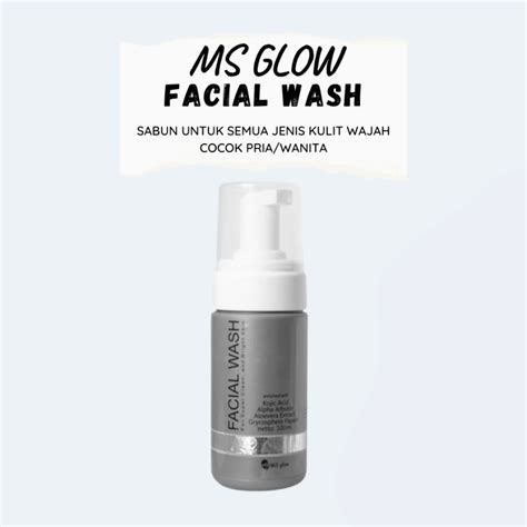 Ms Glow Facial Wash Sabun Cuci Muka Sabun Wajah Untuk Semua Jenis