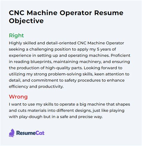 Top Cnc Machine Operator Resume Objective Examples