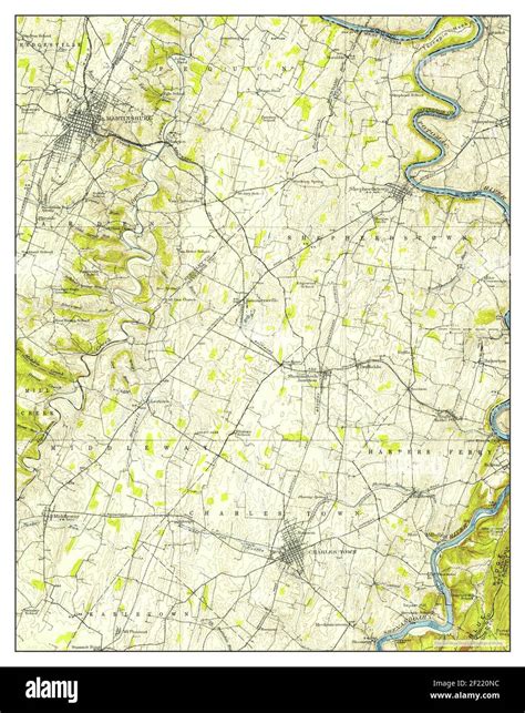 Martinsburg West Virginia Map 1914 162500 United States Of America