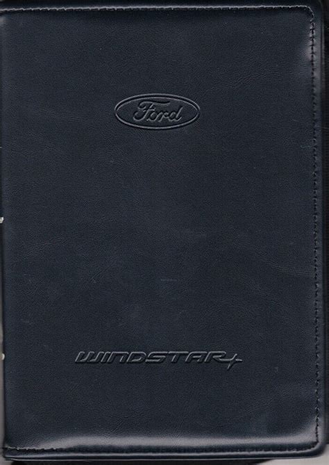 Ford Windstar Genuine Owner S Glovebox Manual Portfolio