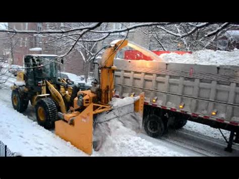 Detailed Snow Removal Operation In Montreal Canada Youtube