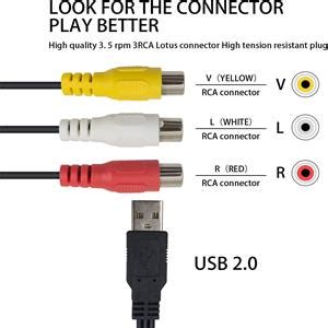 Duttek C Ble Rca Vers Usb C Ble Usb Vers Rca Usb A M Le Vers