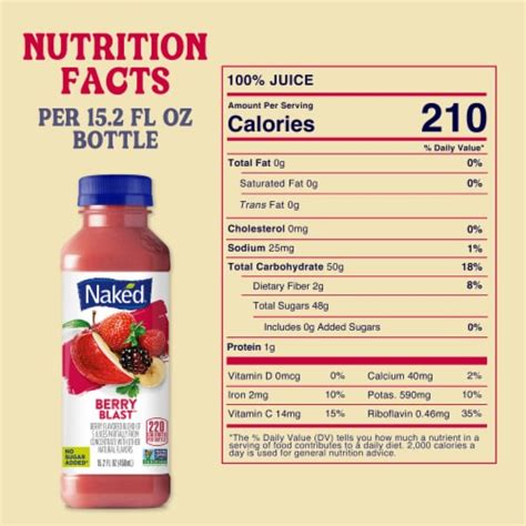 Naked Juice Berry Blast Flavored Fruit Smoothie Blend Fl Oz