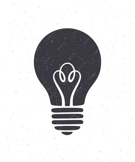 Premium Vector Silhouette Of Light Bulb Vector Illustration Symbol Of Idea New Solution And