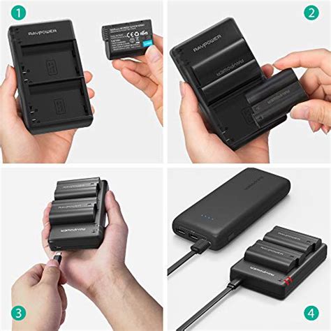 En El En El A Ravpower Battery Charger Set Compatible With Nikon