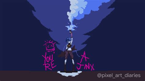 My Take On Jinx From Arcane Rpixelart