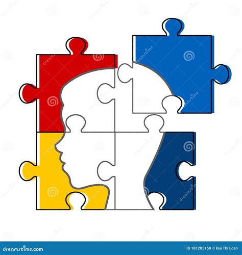 Autism Puzzle Piece/ Eps stock vector. Illustration of april - 181285150