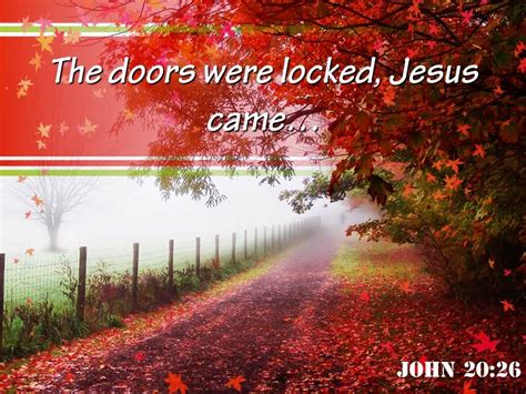 John 20 26 The Doors Were Locked Powerpoint Church Sermon