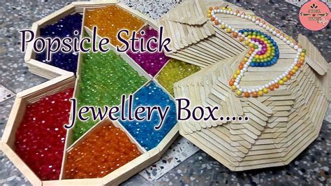 How To Make Heart Shape Jewellery Box With Popsicle Stick Ice Cream