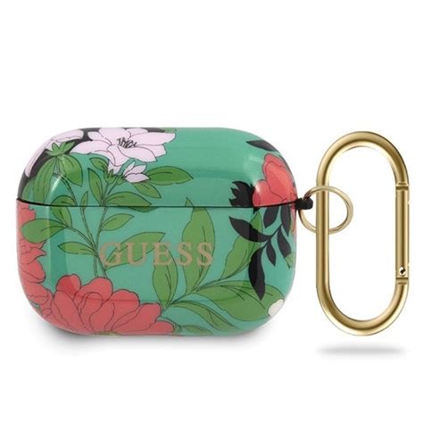 Guess Guacaptpubkfl Airpods Pro Cover Zielony Zielony N Flower