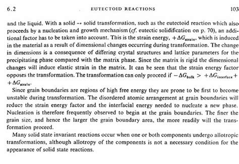 6.2. EUTECTOID REACTIONS