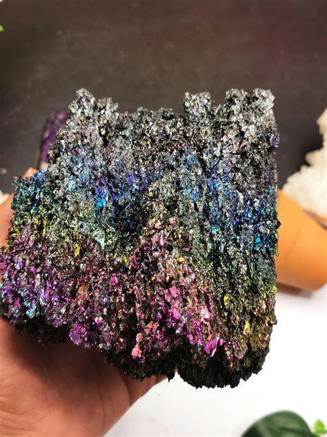 Rainbow Carborundum Silicon Carbide Free Form Vitality Booster Gems