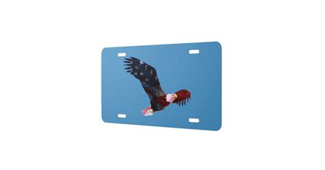 Patriotic Bald Eagle License Plate | Zazzle