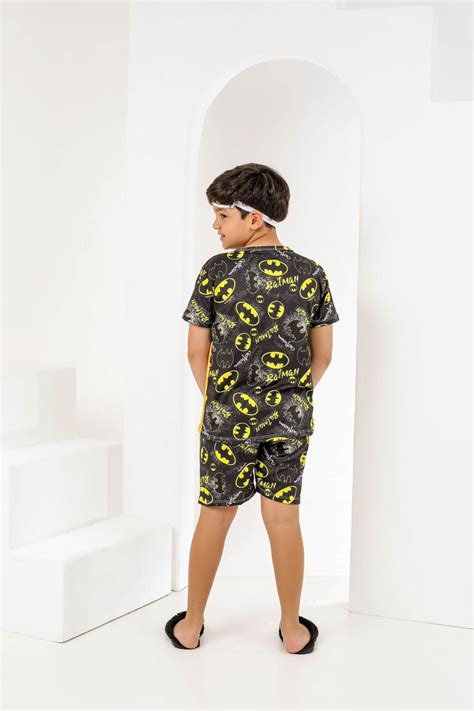 ACOMPANHA TAPA OLHO PIJAMA INFANTIL MASCULINO SUED 772 PRETO AMARELO Império Lingerie