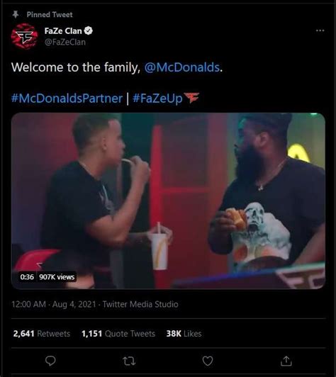 FaZe Clan Announces Content Partnership With McDonalds Gamelevate