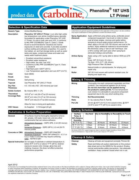 Phenoline 187 Uhs Lt Primer Carboline