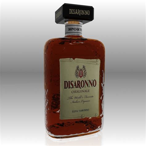 realistic disaronno italian liqueur 3ds