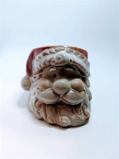 Vintage Ceramic Santa Claus Candle Holder New Candle Christmas Holiday