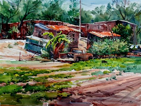 My World of Watercolors and Oils: Mexican Village