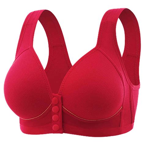 Blvb Front Closure Bras For Women Comfort Wide Straps Full Coverage Bra