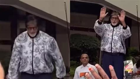 With Lots Of Energy And Excitement Amitabh Bachchan Greets His Fans