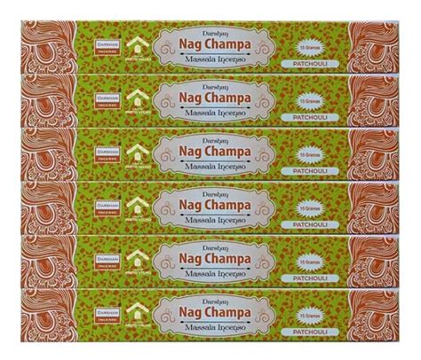 Kit Incenso Massala Nag Champa Darshan Cx Patchouli Mercadolivre