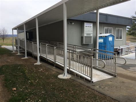 Canopy Shelter Access Ramp Upside Innovations Installation