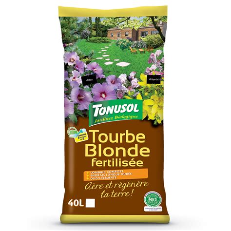 Tourbe blonde fertilisée bio Tonusol N1 du Jardinage Bio Tonusol