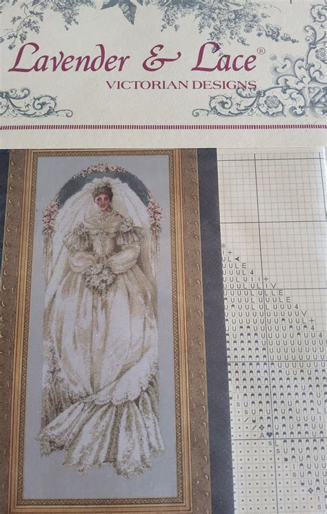 Lavender And Lace White Lace Victorian Bride Cross Stitch Pattern By Marilyn Leavitt Imblum New Etsy