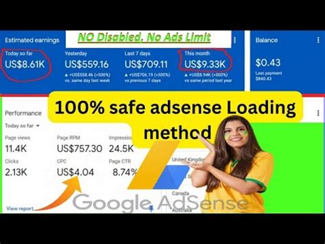 Adsense Loading Trick Safe High Cpc Loading Method Youtube