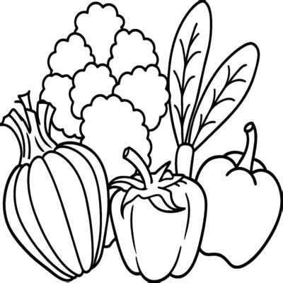 Vegetables Coloring Pages Vector Art, Icons, and Graphics for Free Download