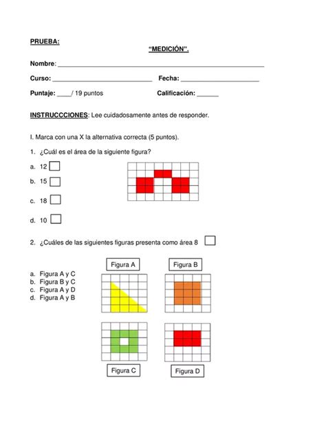 PRUEBA MEDICION CUARTO BASICO UNIDAD 4 CON SOLUCIONES Profe Social