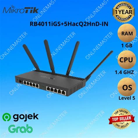 Jual Mikrotik RouterBoard RB4011iGS Plus 5HacQ2HnD IN Di Lapak