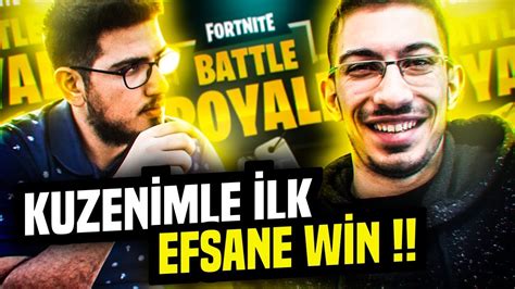 KUZENIMLE ILK WİN FORTNİTE GAMEPLAY FORTNİTE BATTLE ROYALE YouTube