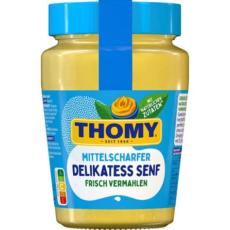 Thomy Delikatess Senf Mittelscharf Der Klassiker Im Glas Ml Ebay