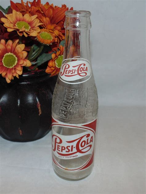 Vintage Glass Pepsi Cola Bottle Hecho En Mexico RARE 12 Oz - Etsy