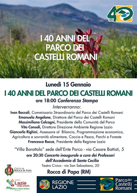 Quarantennale Del Parco Dei Castelli Romani