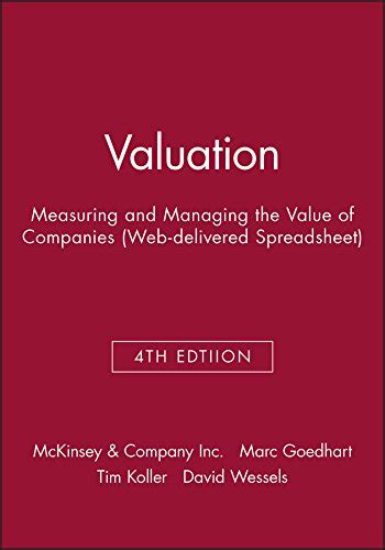 Amazon Valuation Measuring And Managing The Value Of Companies Wiley Finance Mckinsey