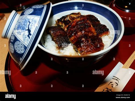 A Traditional Japanese Grilled Unagi Lunch Set Stock Photo Alamy